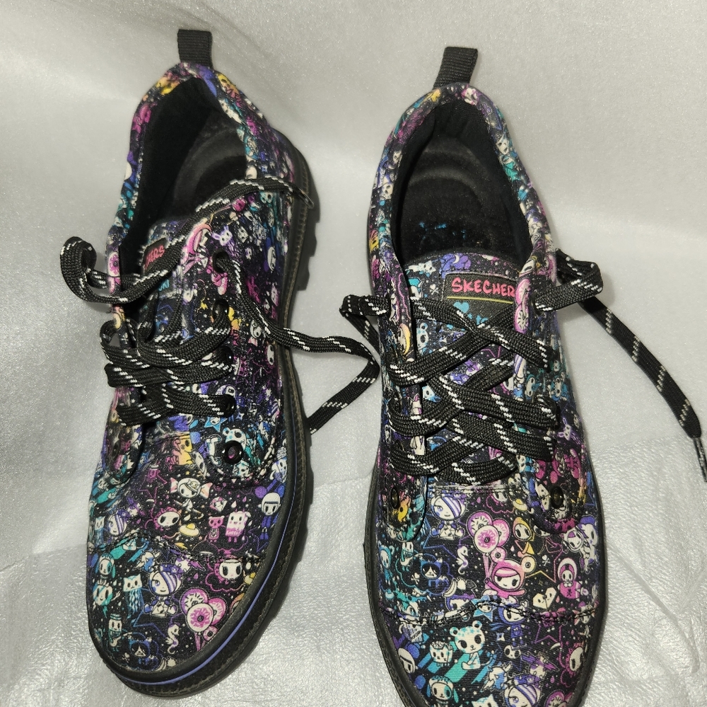 Skechers Tokidoki Roadies Colorful Character Print Sneakers